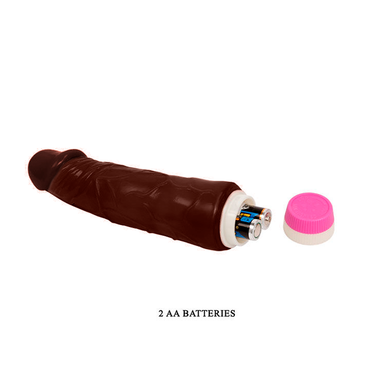 Vibratore realistico gelatinoso con venature e vibrazioni regolabili